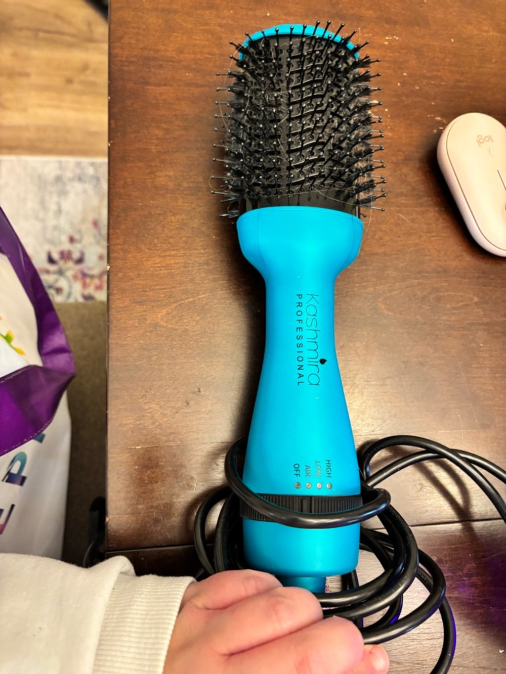 Kashmira Turquoise Hot Air Brush - Volumizing Hair Styler